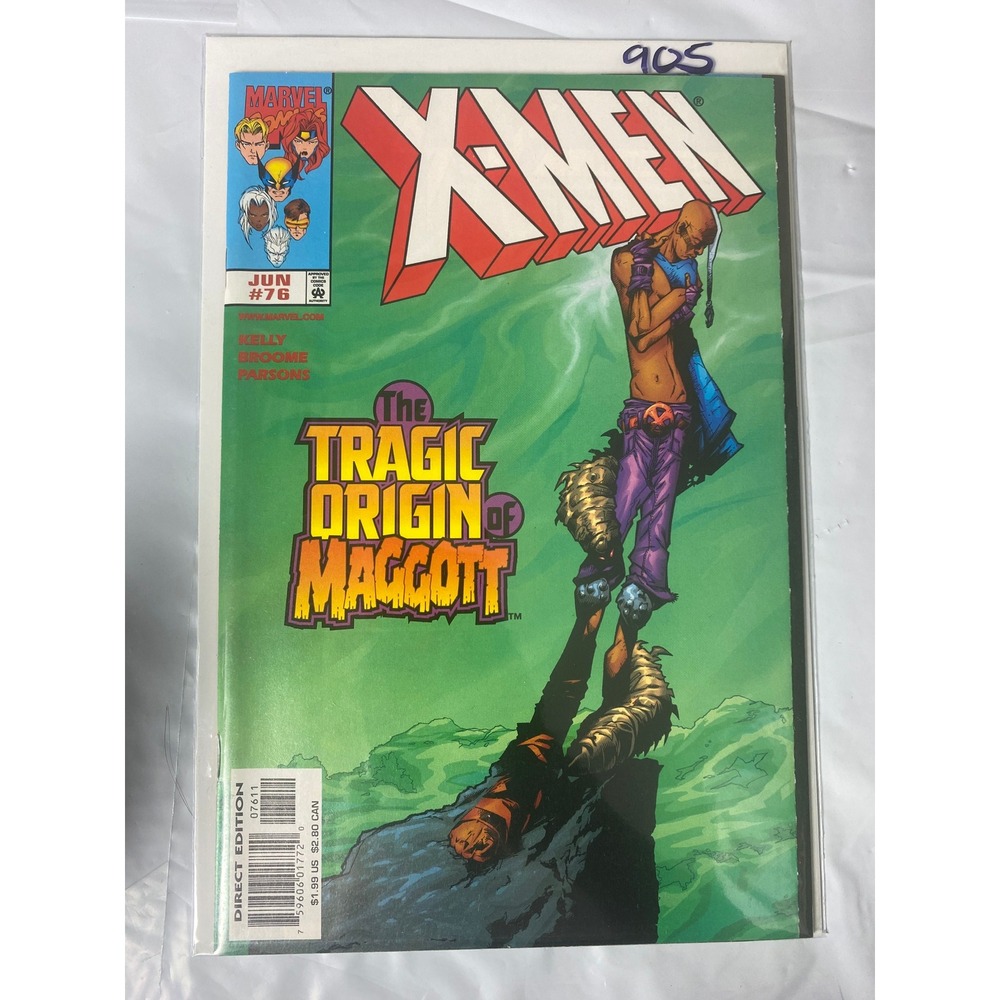 Marvel X-Men #76 June 1998 The Tragic Origin of Maggott Joe Kelly Mat Broome